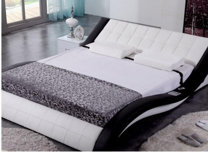 Design Bed Big Beds Leather Hotel Upholstery 180x200 Multifunction Shelf